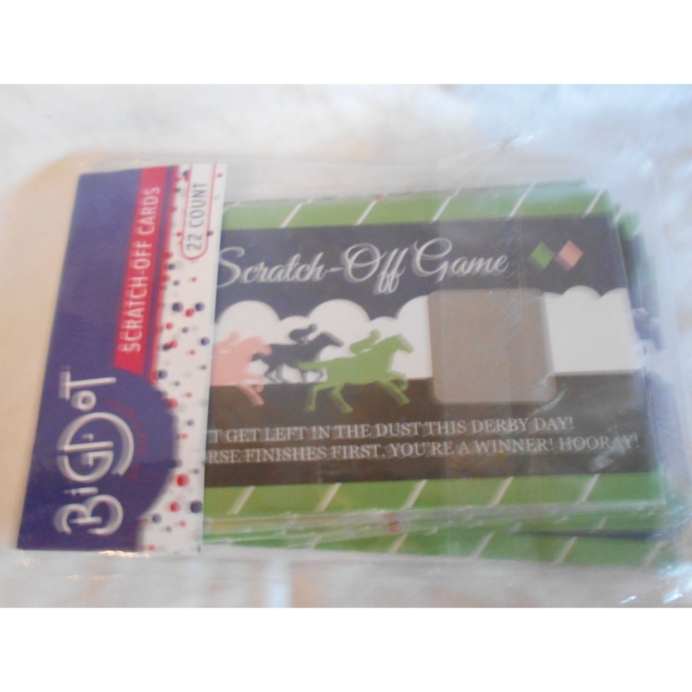 Kentucky Derby Horse Race Classic Scratch Off Party Racing Game New 22 cards Pla